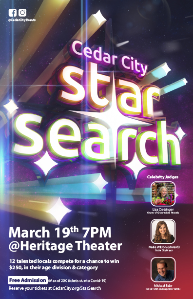 Poster: Star Search, for Cedar City 