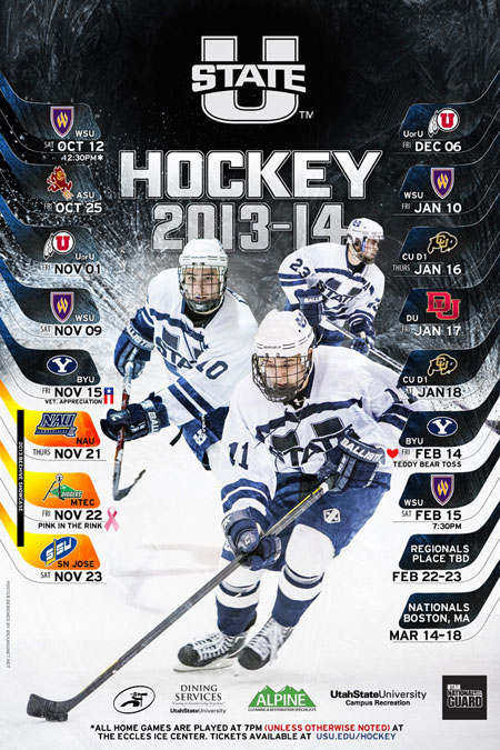 Poster: USU Hockey Team Calendar